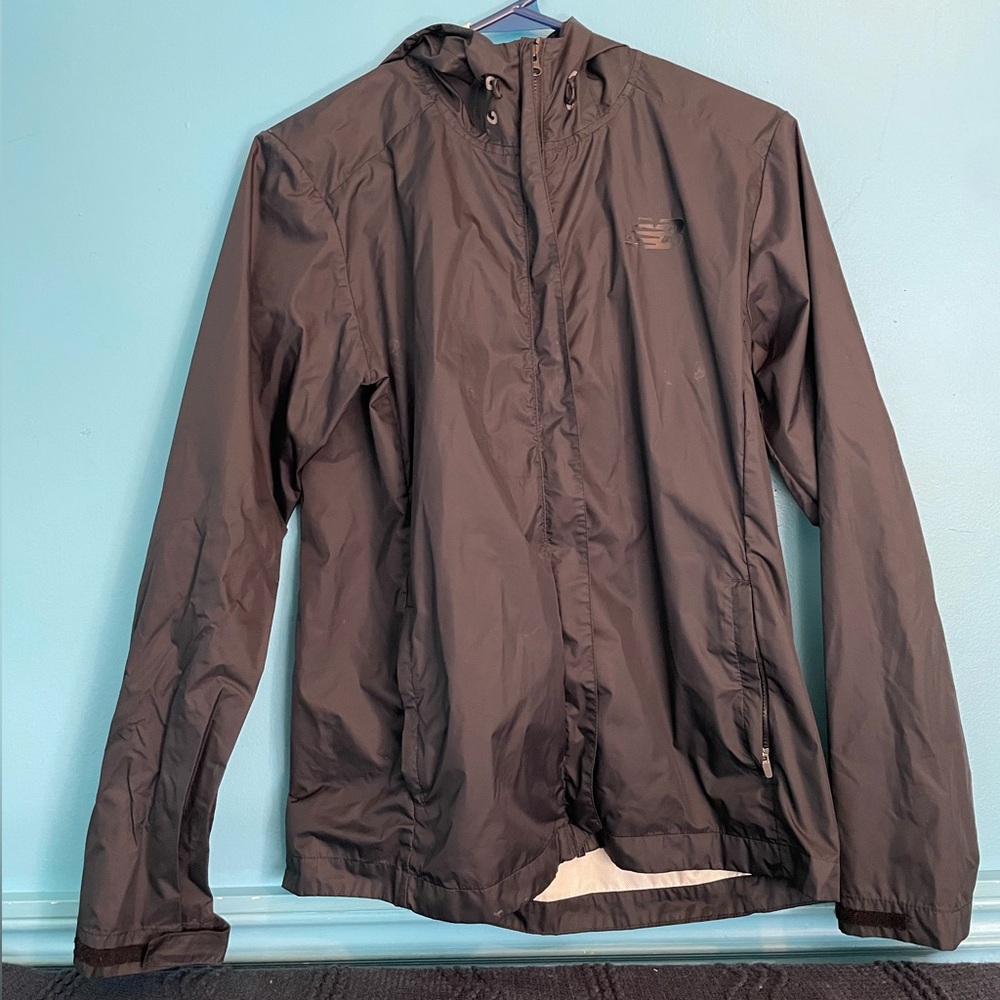 New Balance Black Windbreaker/Rain Jacket